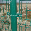 Valla de malla soldada con autógena revestida de la cerca de la granja-PVC